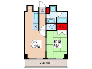 グリーンパーク新向島(504)の物件間取画像